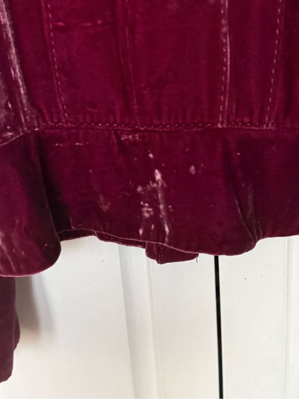 Velvet jacket with Pink Rose lining - Picture 6 of 7